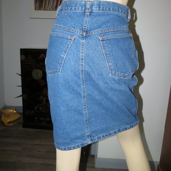 Vintage 80s Giorgio Sant Angelo Denim Skirt - Picture 9 of 10
